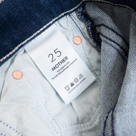 MOTHER SUPERIOR The Rambler Zip Ankle Jeans Animal Instinct Denim Size 25 - Picture 6 of 15